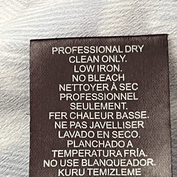 Tibi Slip Dress Women's Size 4 Ibis Drop Waist Rufle Purple Blue Feather Print - Picture 8 of 9